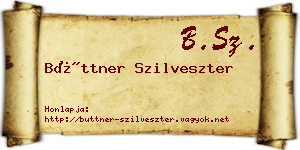 Büttner Szilveszter névjegykártya
