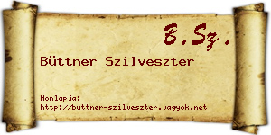 Büttner Szilveszter névjegykártya