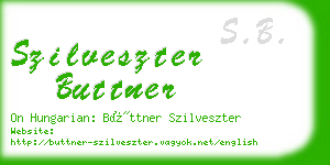 szilveszter buttner business card